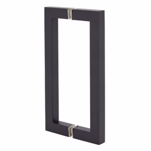 RH Logan Series 8" Square Back-to-Back Pull Handle - SQ8X8 Comparable view 3