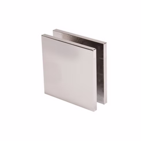 RH Square Style Hole-in-Glass Fixed Panel Clip/Clamp - SCU4 Comparable view 7