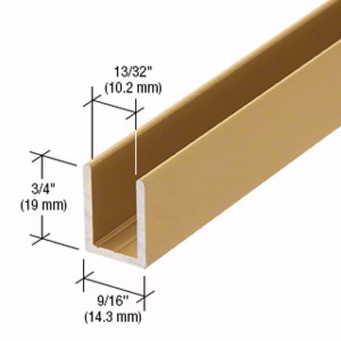 RH U-Channel 3/8" - 95" Length view 5