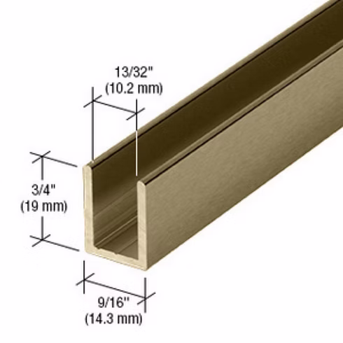 RH U-Channel 3/8" - 95" Length view 7