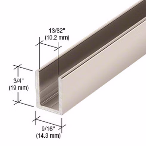 RH U-Channel 3/8" - 95" Length view 8